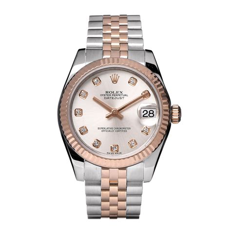 rolex datejust gold 31|Rolex Datejust 31mm everose gold.